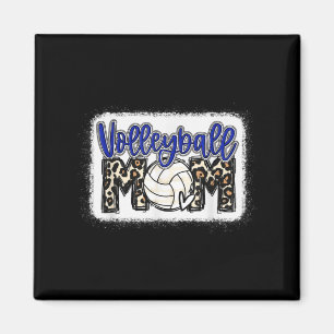 Imã Volleyball Mom Blue Leopard 8