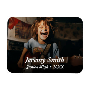 Ímã Voltar ao Retrato Escolar (3"x4") Fotografia