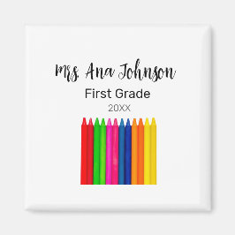 Imã Voltar aos lápis da escola adicionar classe de nom