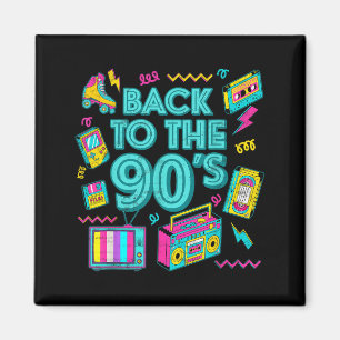 Imã Voltar Para Os Anos 90 Retro Vintage Nostalgia Par
