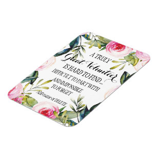 Ímã Voluntariado Obrigado Presente de Apreciação Volun