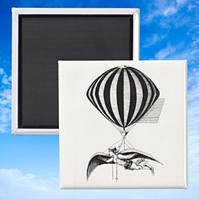 Imã Voo da imaginação: Vintage Aerialist (Criador carregado)