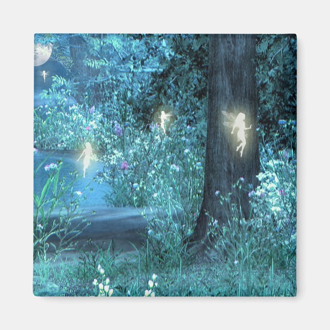 Imã Voo de fada mágica noturna (Frente)