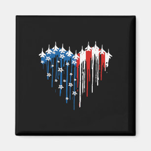 Imã Voo Retro Jet Avião Bandeira Americana Quarto