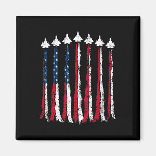 Imã Voo Retro Jet Avião Bandeira Americana Quarto