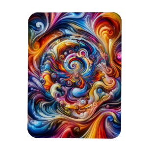 Ímã Vórtice de Cores Dinâmicas