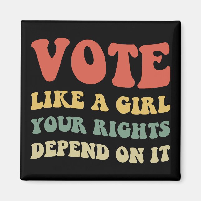 Imã Vota Como Uma Rapariga Os Seus Direitos Dependem D (Frente)