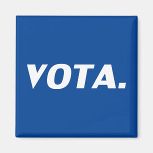 Imã Vota vota em espanhol azul branco político modern
