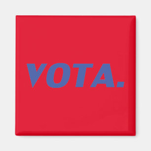 Imã Vota vota em espanhol azul vermelho político mode