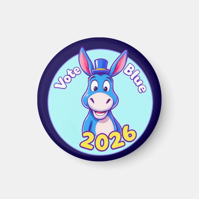 Imã votação azul em 2026 (Frente)