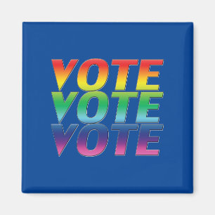 Imã votação de voto - Orgulho das cores do arco-íri