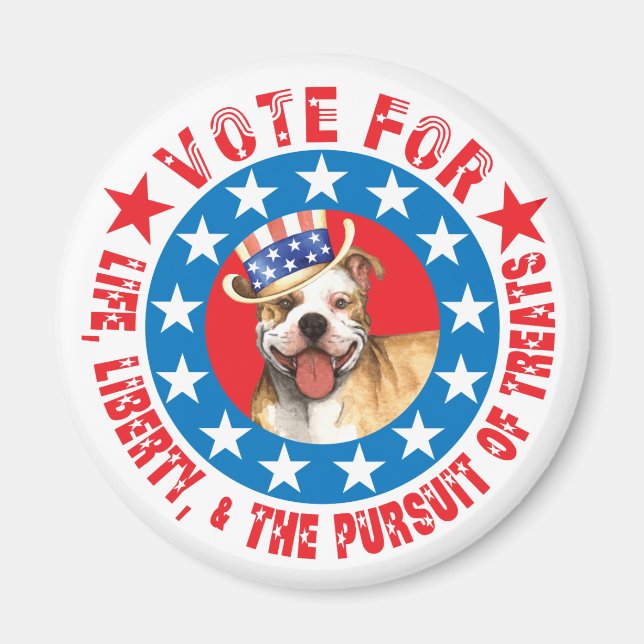 Imã Votação para Pit Bull (Frente)