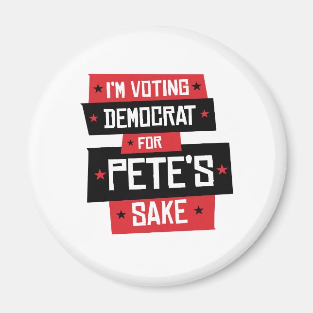 Imã Votando Democrata pelo Sake de Pete (Frente)