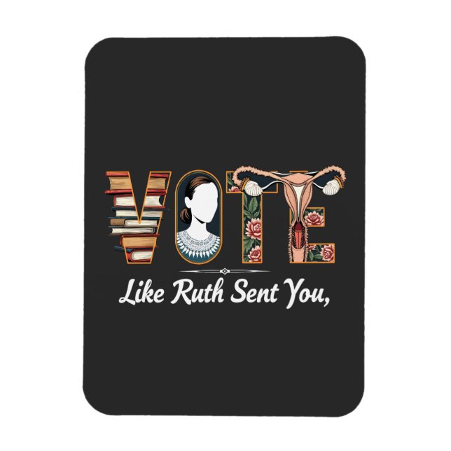 Ímã Votar Como Ruth Enviou Para Você Harris Igualdade  (Vertical)
