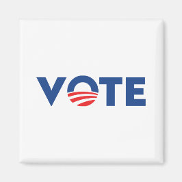 Imã Votar o democrata da tipografia vermelha e azul