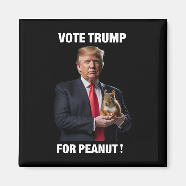 Imã Votar Trump No Peanut O Esquilo 3 (Frente)