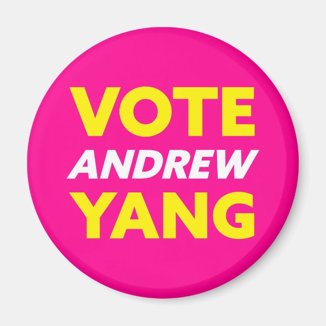 Imã Vote Andrew Yang Nova Iorque Mayor Magenta (Frente)