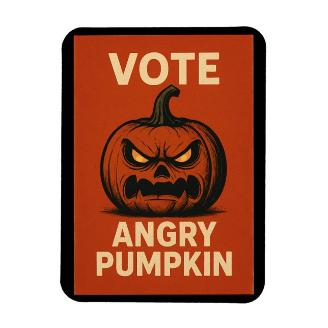 Ímã Vote Angry Pumpkin Magnet (Vertical)