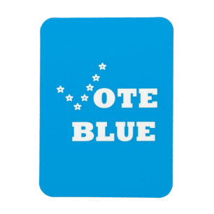 Ímã Vote Blue - Imagem fotográfica
