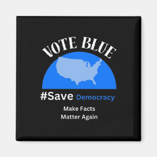 Imã Vote Blue Save Democracy Sticker
