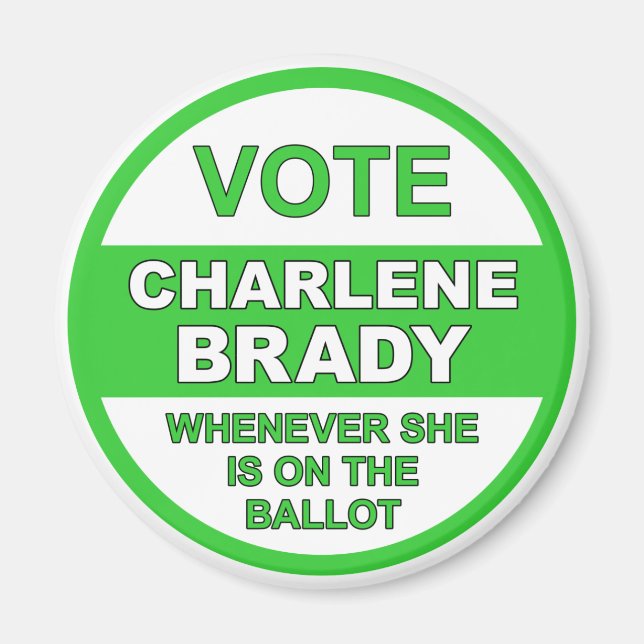 Imã Vote Charlene Brady (Frente)