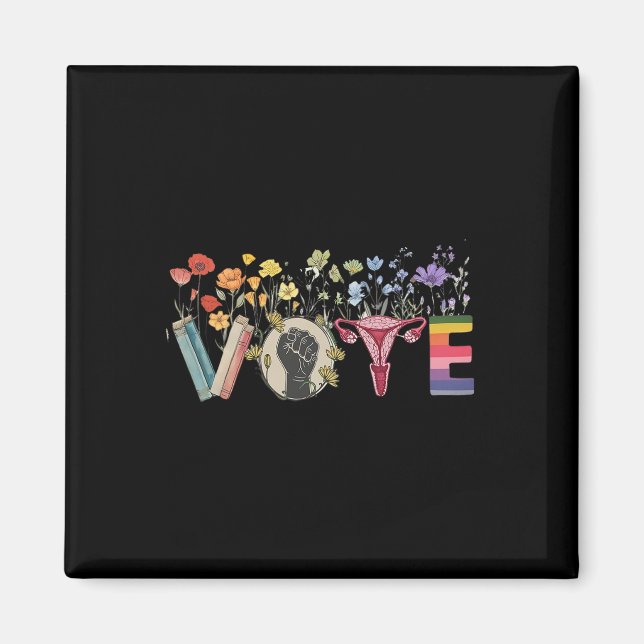 Imã Vote Como Ruth Enviou Você Flores Lgbt Prid Femini (Frente)