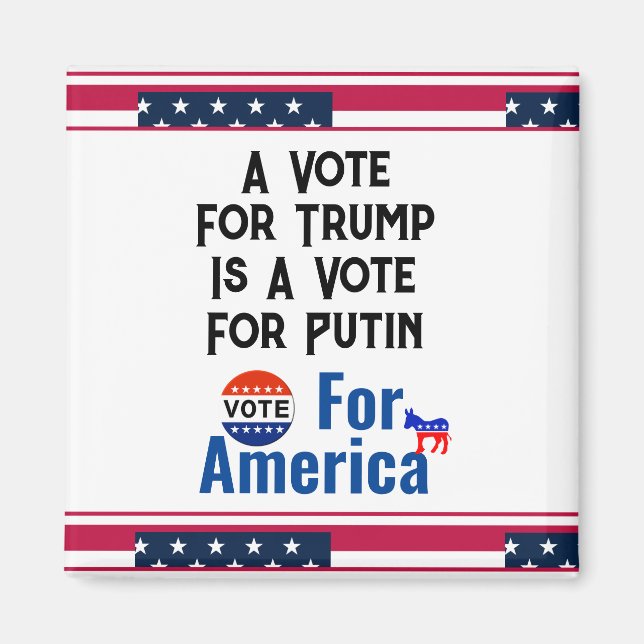 Imã Vote Em America Magnet (Frente)