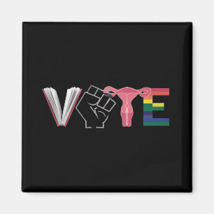 Imã Vote Feminista Direitos das Mulheres Livros Banido