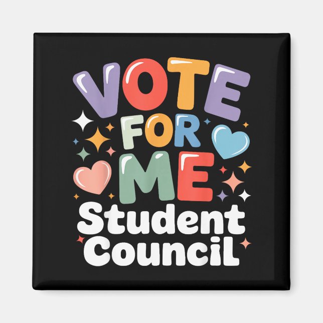 Imã Vote For Me Student Council Vibes School Election  (Frente)