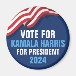 Imã Vote Kamala Harris para o Presidente 2024 Blue