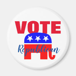 Imã VOTE Republicano com Elefante Patriótico