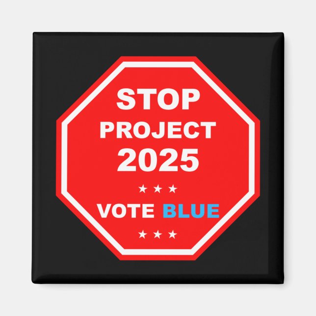 Imã Vote Save Democracy Stop Project 2025 (Frente)