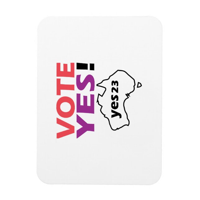 Ímã Vote Sim Para A Voz Dos Indígenas Australianos (Vertical)