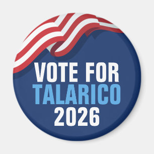 Imã Vote Talarico para Senado Bandeira Americana