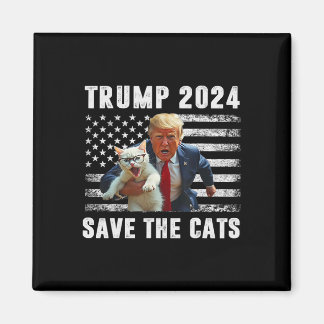 Imã Vote Trump 2025 Engraçado Salve Os Gatos 