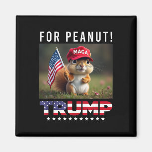 Imã Vote Trump Para o Esquilo Amendoim Trump 2025