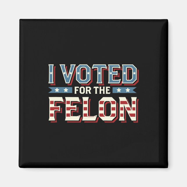 Imã Votei A Favor Do Felon - Donald Trump 2024 (Frente)