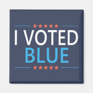Imã Votei Democrata Azul