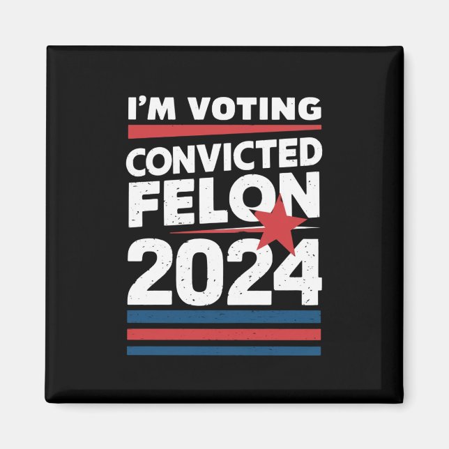 Imã Voto a favor do condenado Felon Pro Trump 2024 (Frente)