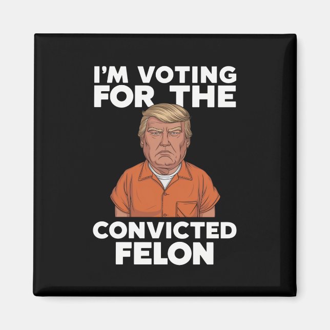 Imã Voto a favor do condenado Felon Pro Trump 2024 (Frente)