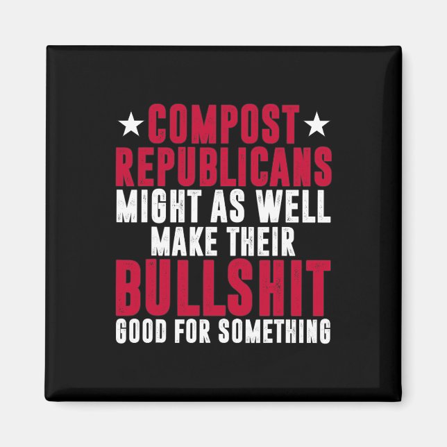 Imã Voto Anti Republicano Vote Democrata Compost Repub (Frente)