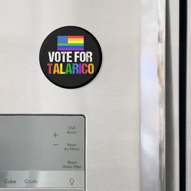 Imã Voto Arco-íris para Talarico Eleição 2026 (In Situ (Fridge))