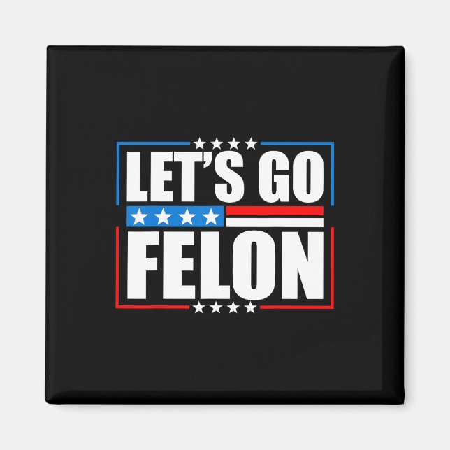 Imã Voto Condenado Felon 2024 Tee - Trump Vamos G (Frente)
