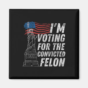 Imã Voto Condenado Felon Funny Pro Trump 2024