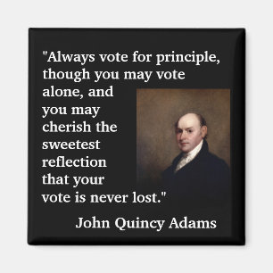 Imã Voto das citações de John Quincy Adams "sempre