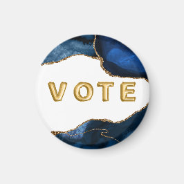 Imã Voto de Safira Ágata com Veias de Ouro