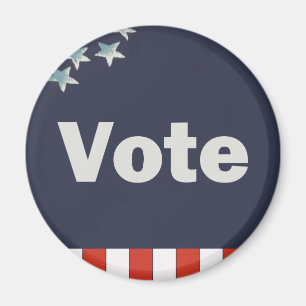 Imã Voto Patriótico Vermelho e Branco Azul