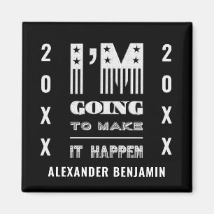 Imã Vou fazer acontecer uma citação inspiradora