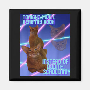 Imã Vou ler meu livro em vez de doomscrolling