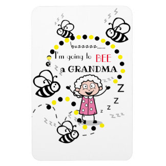 Ímã Vou ser um fundo branco da vovó